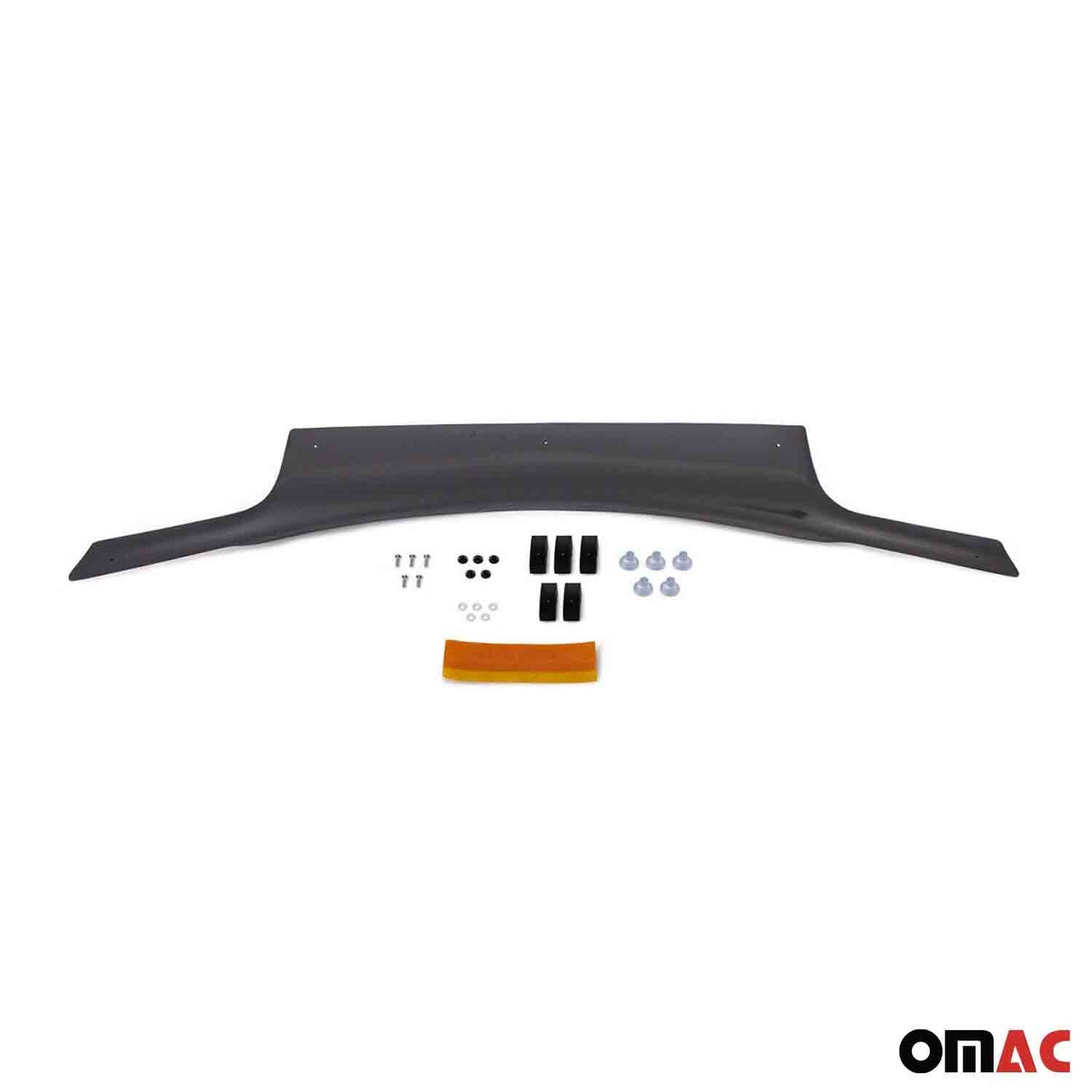 OMAC Front Bug Shield Hood Deflector for Ford Transit Connect 2010-2013 Smoke Acrylic '2622202