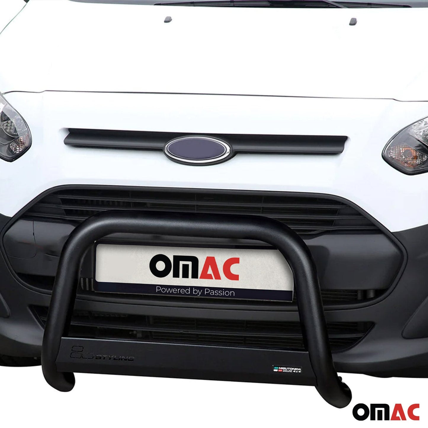 OMAC For Ford Transit Connect 2014-2018 Black Steel Bull Bar Front Bumper Grill Guard 2627MSBB075B