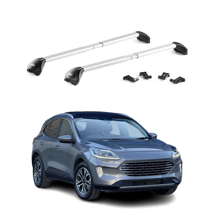 2020-2025 VW Caddy Roof Rack Cross Bars Silver