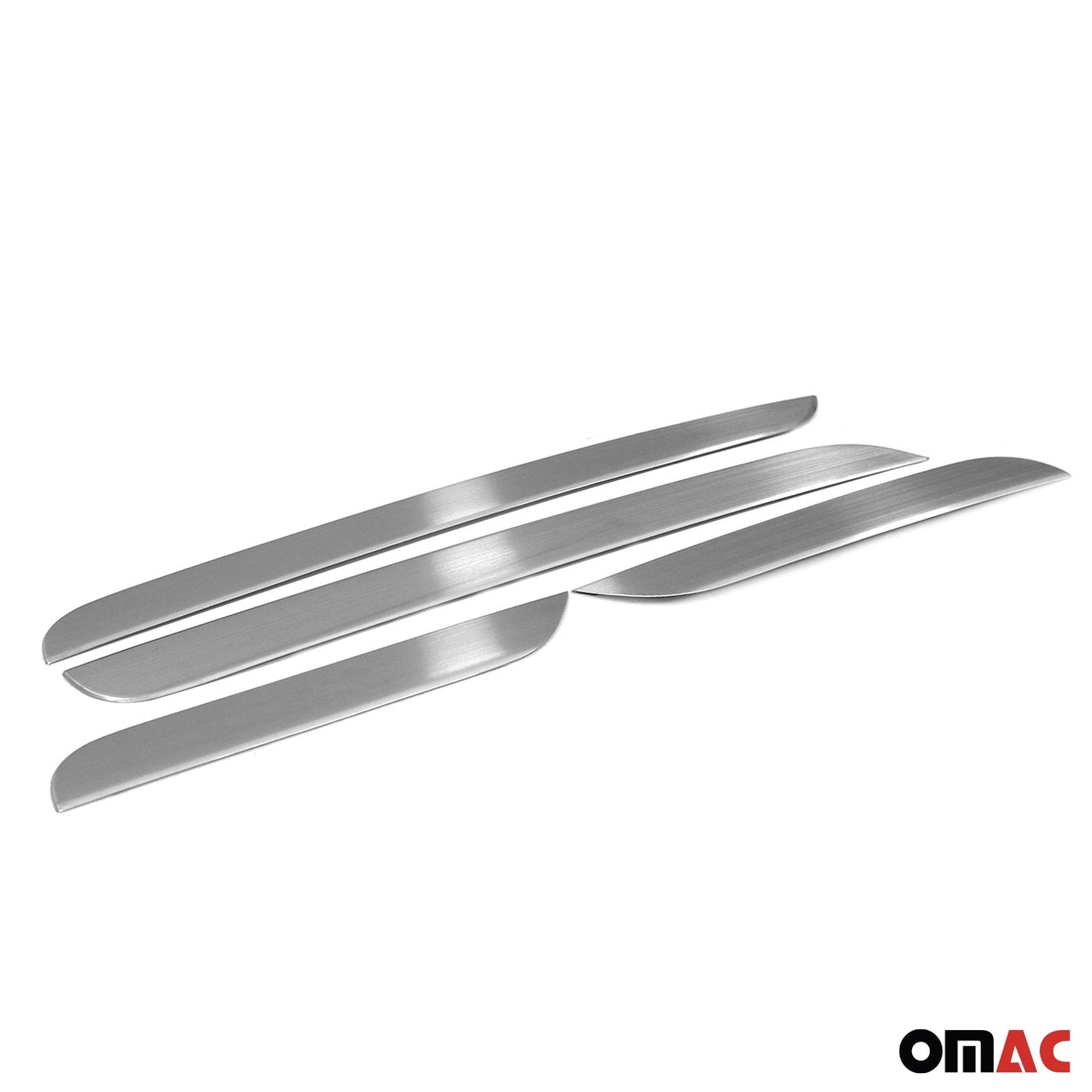 OMAC Chrome Door Sill Cover Scuff Plate 4 Pcs S. Steel Fits Citroen C3 2002-2009 1502091N