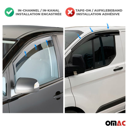 OMAC Front Bug Shield Hood Deflector Wind Deflector For Mercedes Vito W447 2014-2021 4733202-SET2