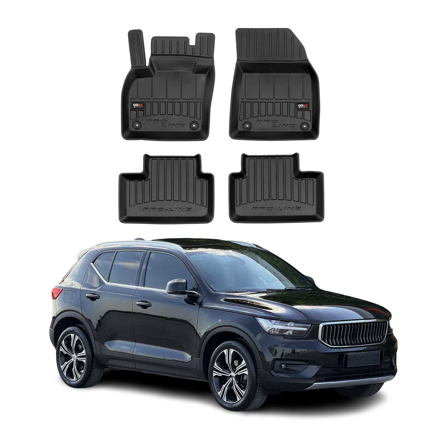 2019-2026 Volvo XC40 Premium Floor Mats Liners Full Set All Weather Heavy Duty