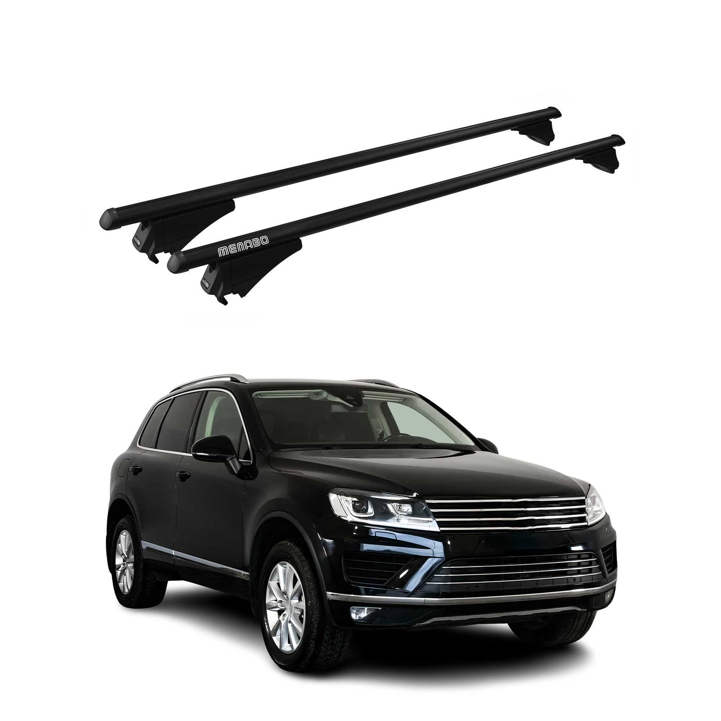2015-2018 VW Touareg Roof Rack Cross Bars Black