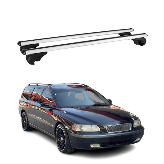 2003-2007 Volvo XC70 Roof Rack Cross Bars Silver