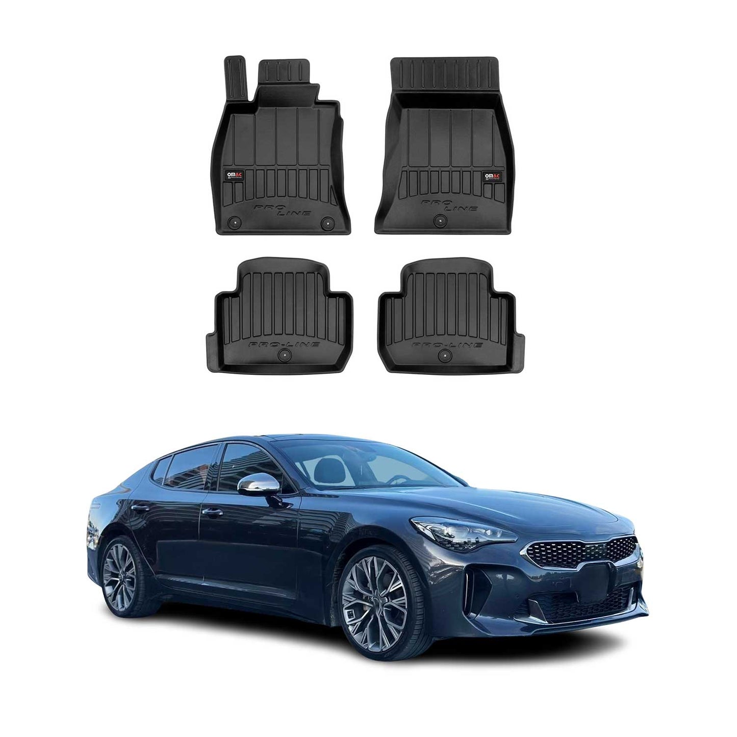 2018-2023 Kia Stinger Premium Floor Mats Liners Full Set All Weather Heavy Duty