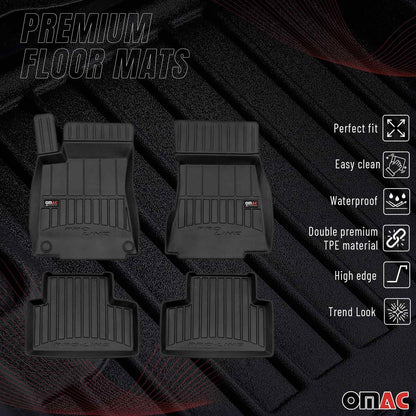 2020-2025 Mercedes GLB Class X257 Premium Floor Mats Liners Full Set All Weather Heavy Duty Black