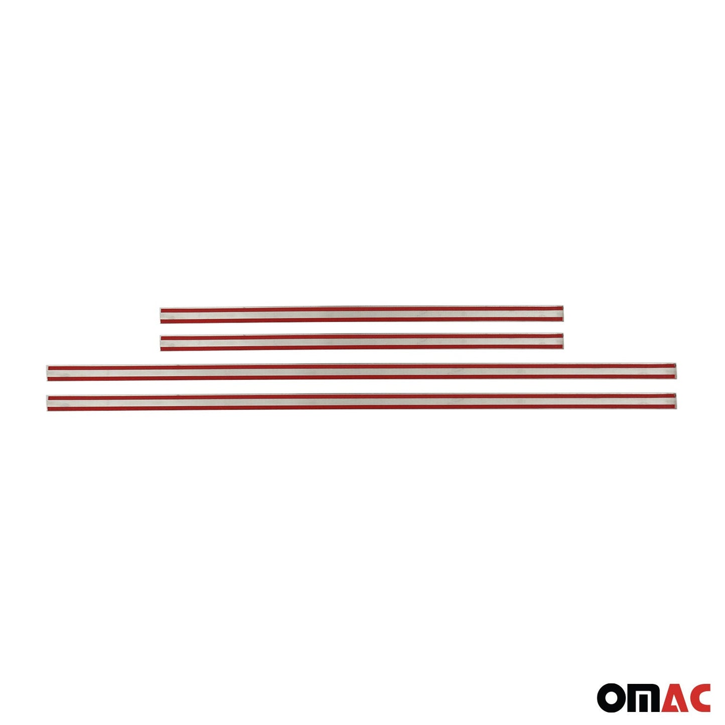 OMAC Side Door Molding Trim Skirt Garnish for Subaru XV Crosstrek 2013-2015 Steel 4c U004889