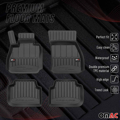 2016-2024 Mini Cooper Clubman F54 Premium Floor Mats Liners Full Set All Weather Heavy Duty