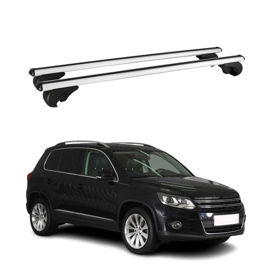 2012-2017 VW Tiguan Roof Rack Cross Bars Silver