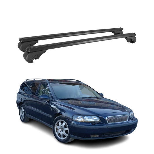 1998-2000 Volvo XC70 Roof Rack Cross Bars Black