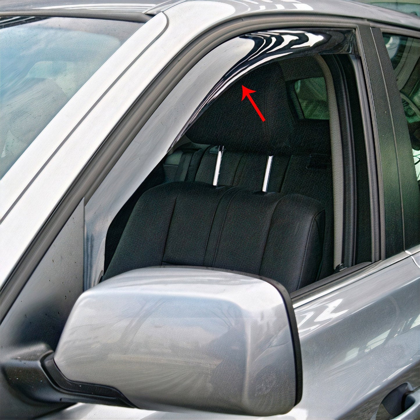 OMAC For 2004-2010 BMW X3 E83 Window Visor Wind Deflector Sun Shade Rain Guard 2 Pcs 1207FR14.147M