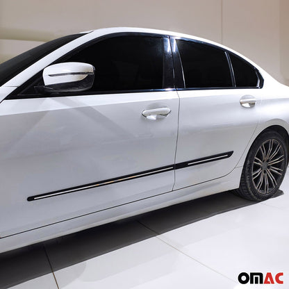 OMAC Side Door Protector Black and S.Steel Trim Cover Accessory for Mercedes Benz U021896