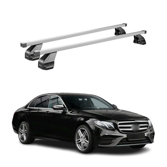 2017-2023 Mercedes E Class W213 Sedan Roof Rack Cross Bars Silver