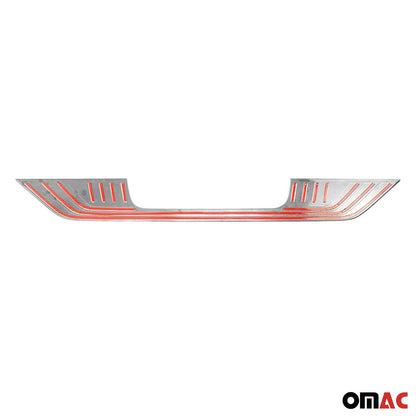 OMAC Dark Chrome Rear Bumper Sill Cover Fits Mercedes Metris W447 2016-2023 S. Steel 4733099B