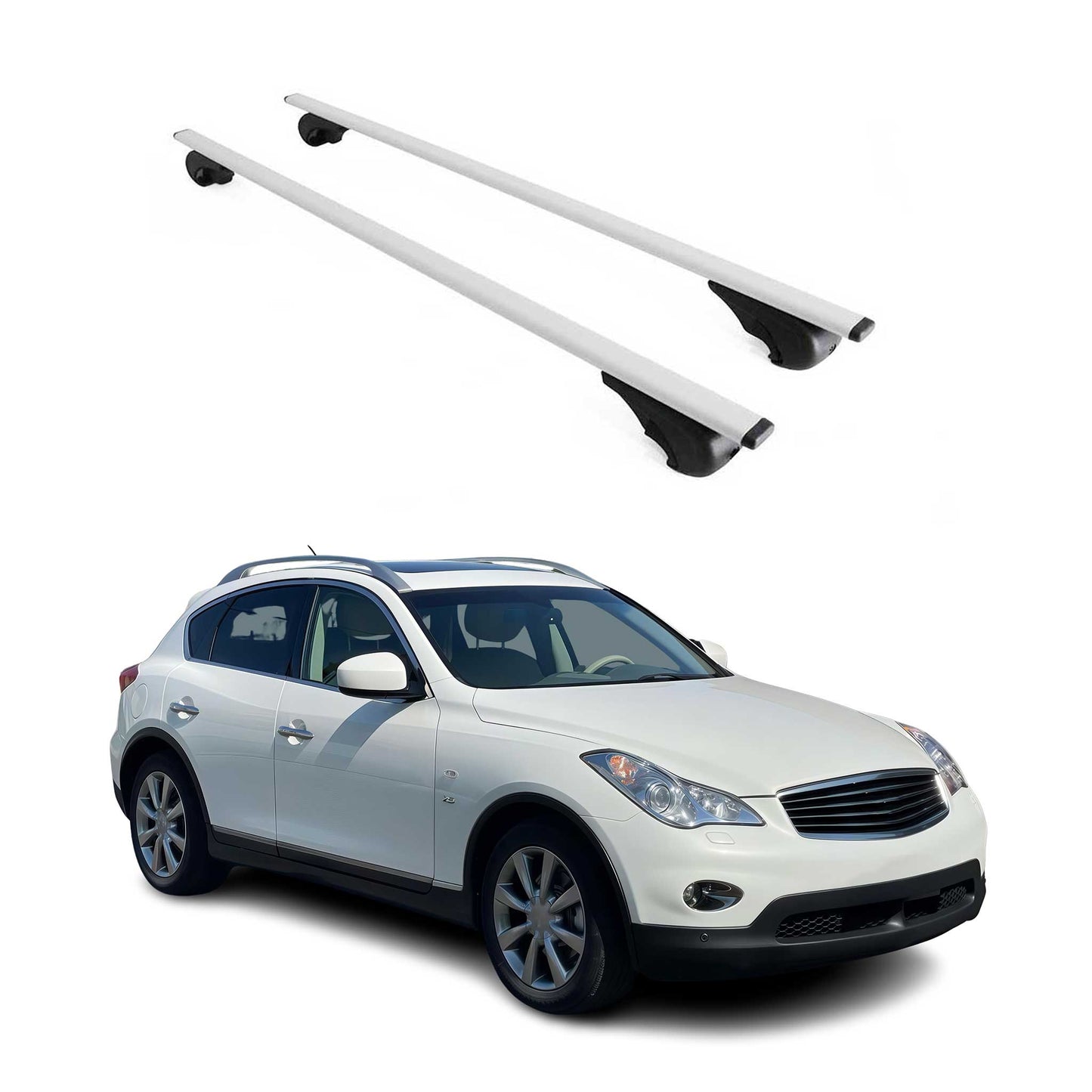 2014-2017 Infiniti Qx50 Roof Rack Cross Bars Silver