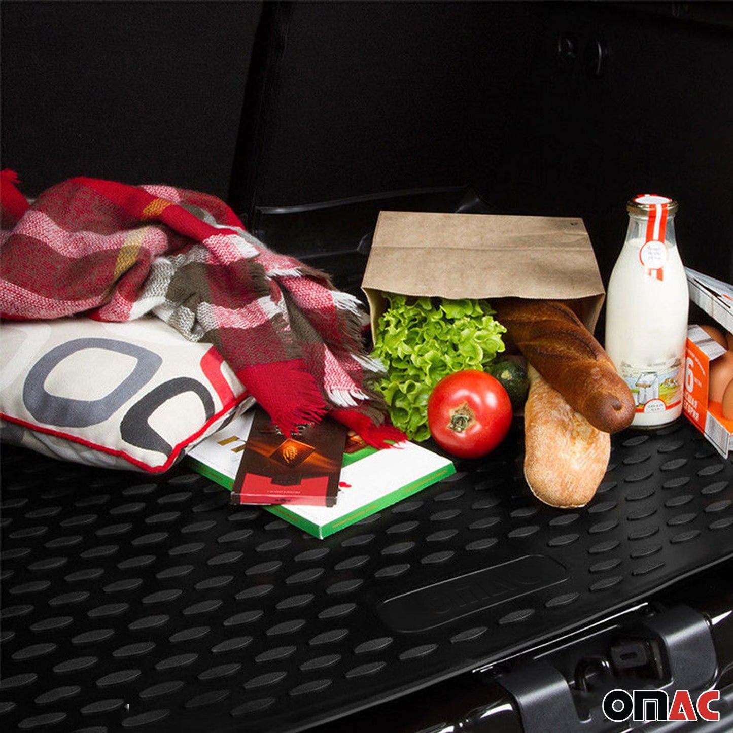 2011-2020 Toyota Sienna 3.gen Behind 3rd Row Cargo Liner Trunk Mat All Weather Black