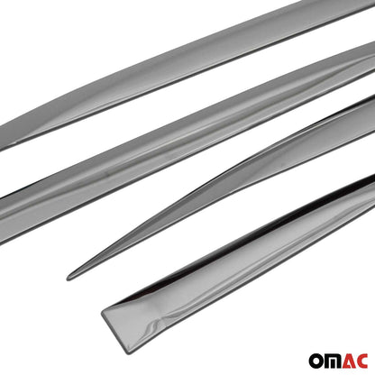 OMAC Side Door Molding Trim Skirt Garnish for Peugeot 3008 2016-2023 Steel Dark 4 Pcs 5719131B