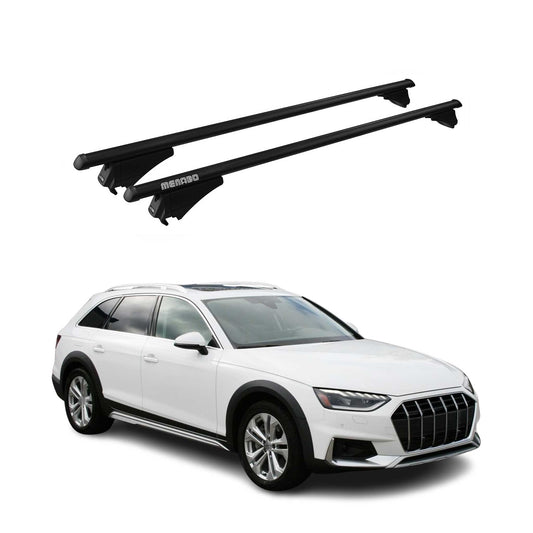 Roof Racks Cross Bars for Audi A4 B9 Avant Allroad 2017-2024 Black Aluminium 2x