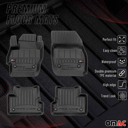 2010-2013 Mazda 3 Premium Floor Mats Liners Full Set All Weather Heavy Duty
