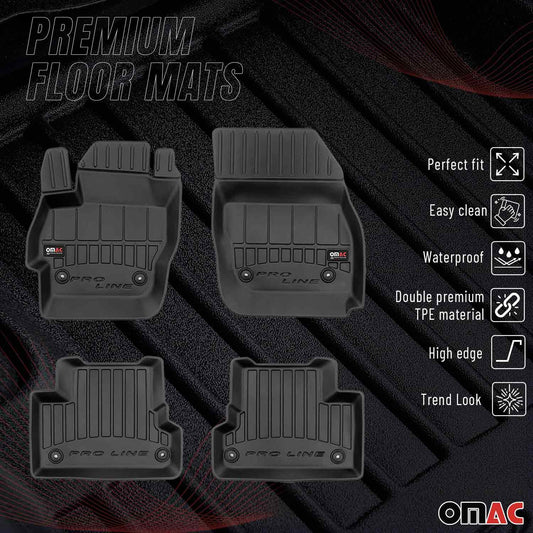 2010-2013 Mazda 3 Premium Floor Mats Liners Full Set All Weather Heavy Duty
