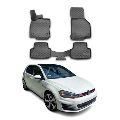 2015-2024 Audi A3 S3 Floor Mats Liners Full Set All Weather Black
