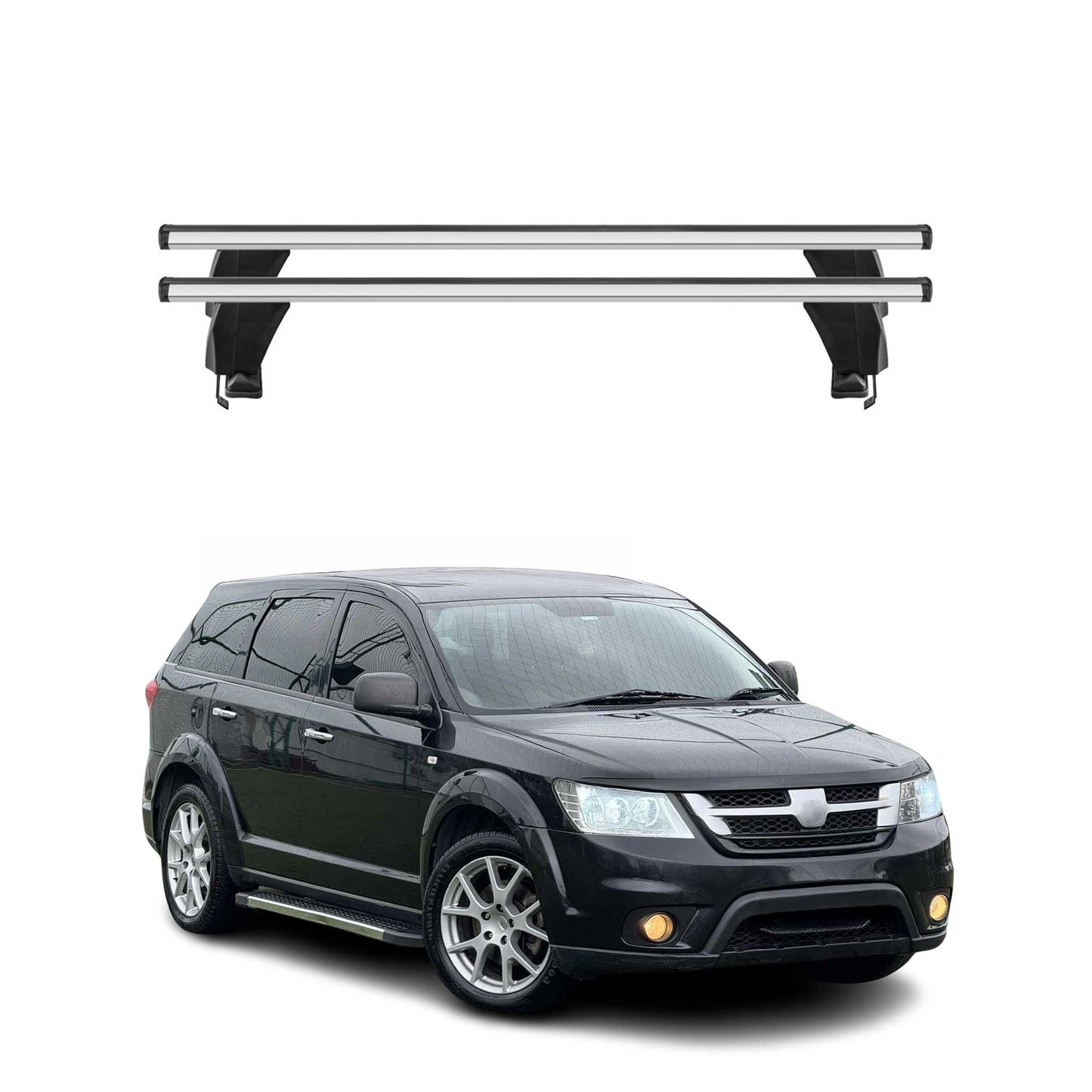2011-2020 Dodge Journey Roof Rack Cross Bars Silver