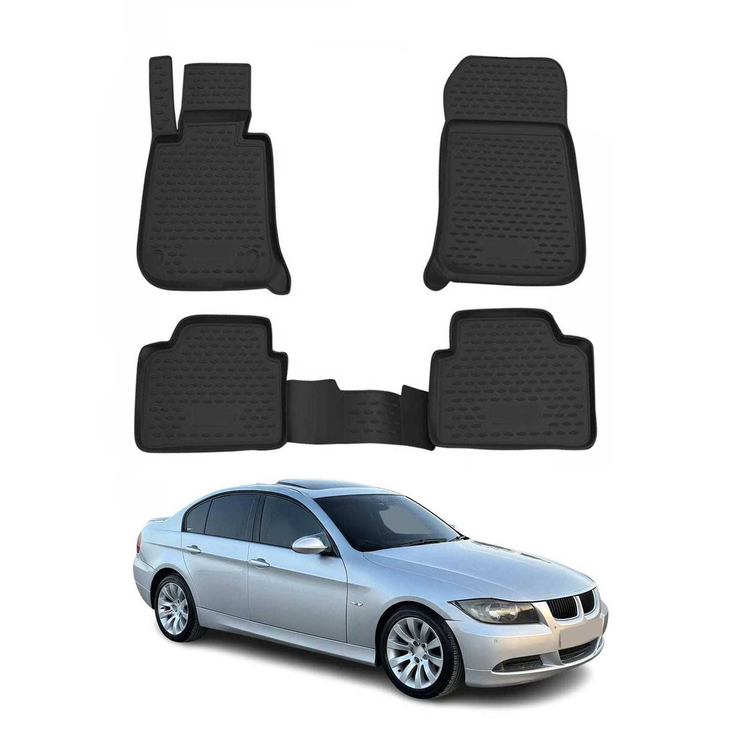2005-2012 BMW 3 Series E91 Wagon Floor Mats Liners Full Set All Weather