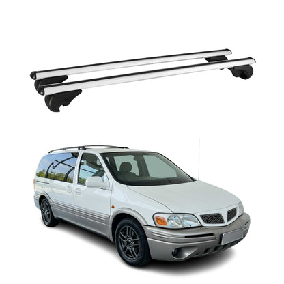 1997-1999 Pontiac Trans Sport Roof Rack Cross Bars Silver