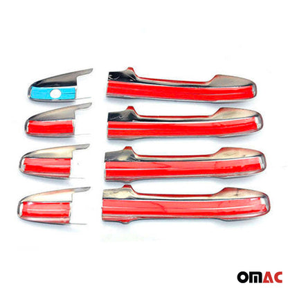 OMAC Car Door Handle Cover Protector for Honda Civic 2006-2011 Sedan Steel 8 Pcs 3401041