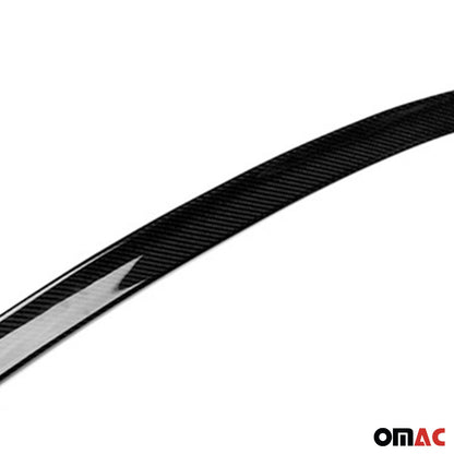 OMAC For BMW 5 Series G30 Sedan 2017-23 M5 Style Rear Trunk Spoiler Carbon Fiber Look 1225P502MWTP
