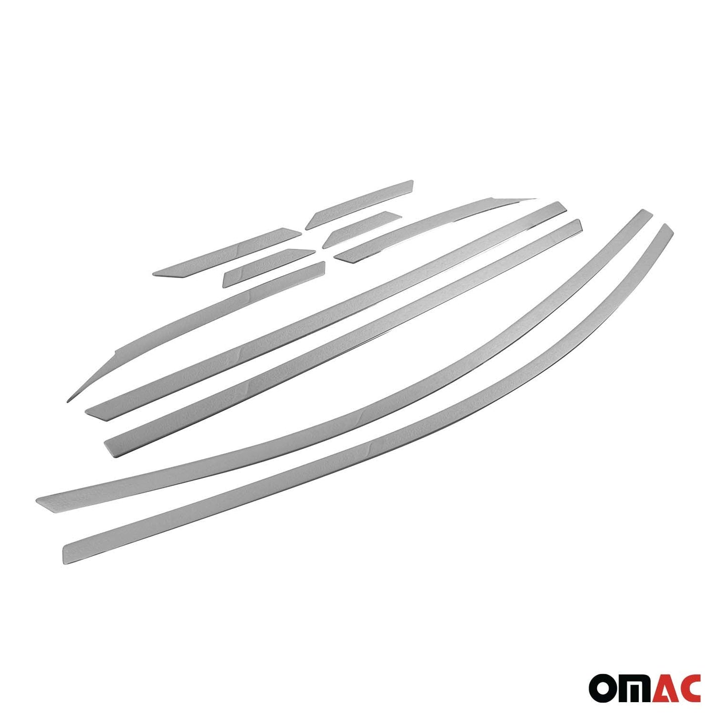 2016-2021 Hyundai Tucson Window Molding Trim Streamer Stainless Steel Silver 10 Pcs