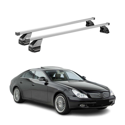 2008-2011 Mercedes CLS Class C219 Roof Rack Cross Bars Silver
