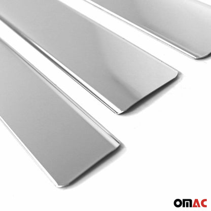 OMAC S.Steel Chrome Door Sill Cover Scuff Plate 4 Pcs For Dacia Sandero 2012-2021 2005091N