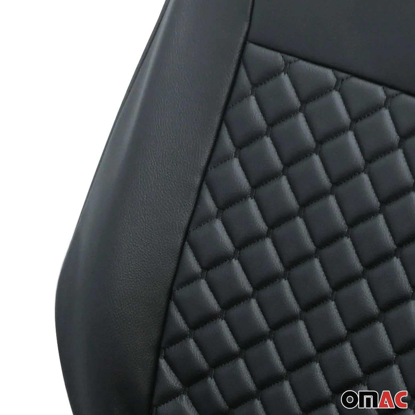 2014-2025 RAM ProMaster Leather Front Car Seat Covers Protector Black