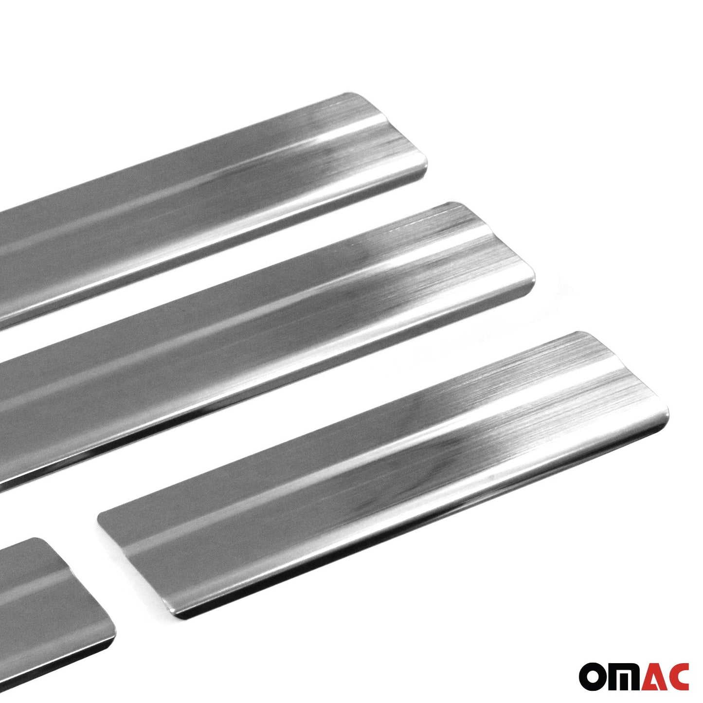 OMAC Door Sill Scuff Plate Scratch Protector for Mazda CX-5 2017-2024 Steel Silver 4x 4625091N