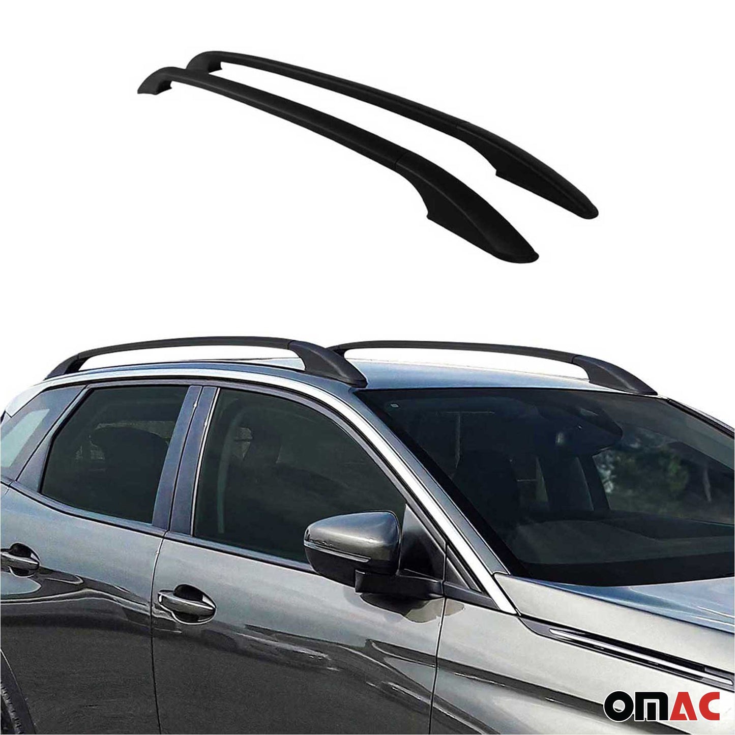 2013-2019 Ford Escape Roof Rack Rails Side Rails Black