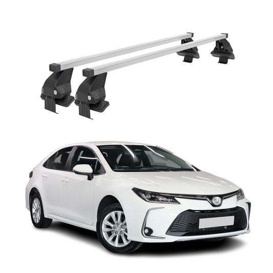 2019-2025 Toyota Corolla Sedan Roof Rack Cross Bars Silver