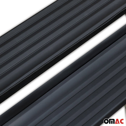 OMAC Running Boards Side Step Nerf Bars for Kia Stonic 2017-2023 Aluminium Black 2Pcs 4025939B