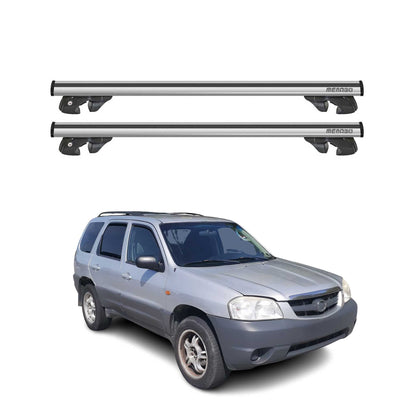 2002-2006 Mazda Tribute Roof Rack Cross Bars Silver