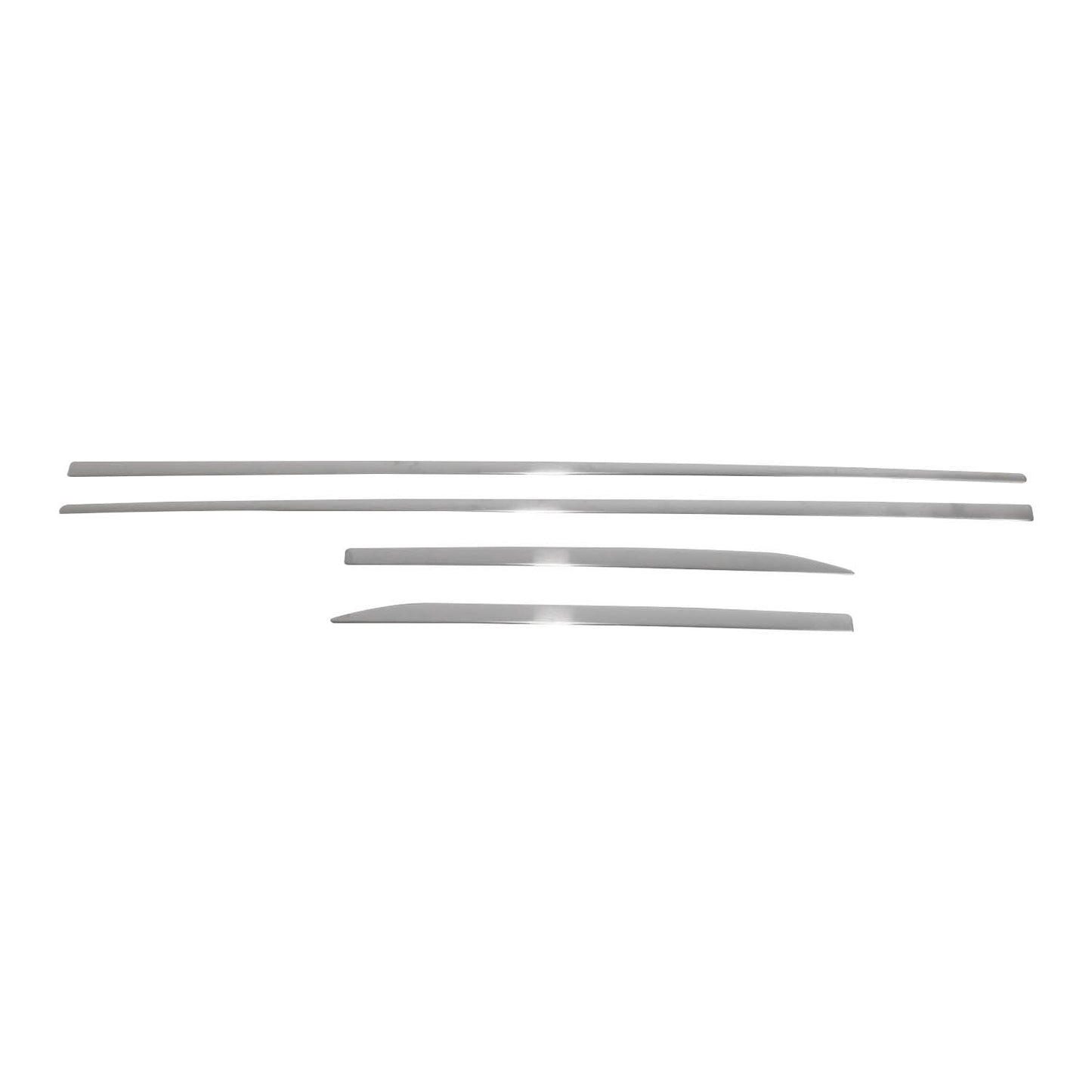 OMAC Fits BMW X1 2016-2019 Chrome Side Door Trim Streamer Guard S.Steel 4 Pcs U005858