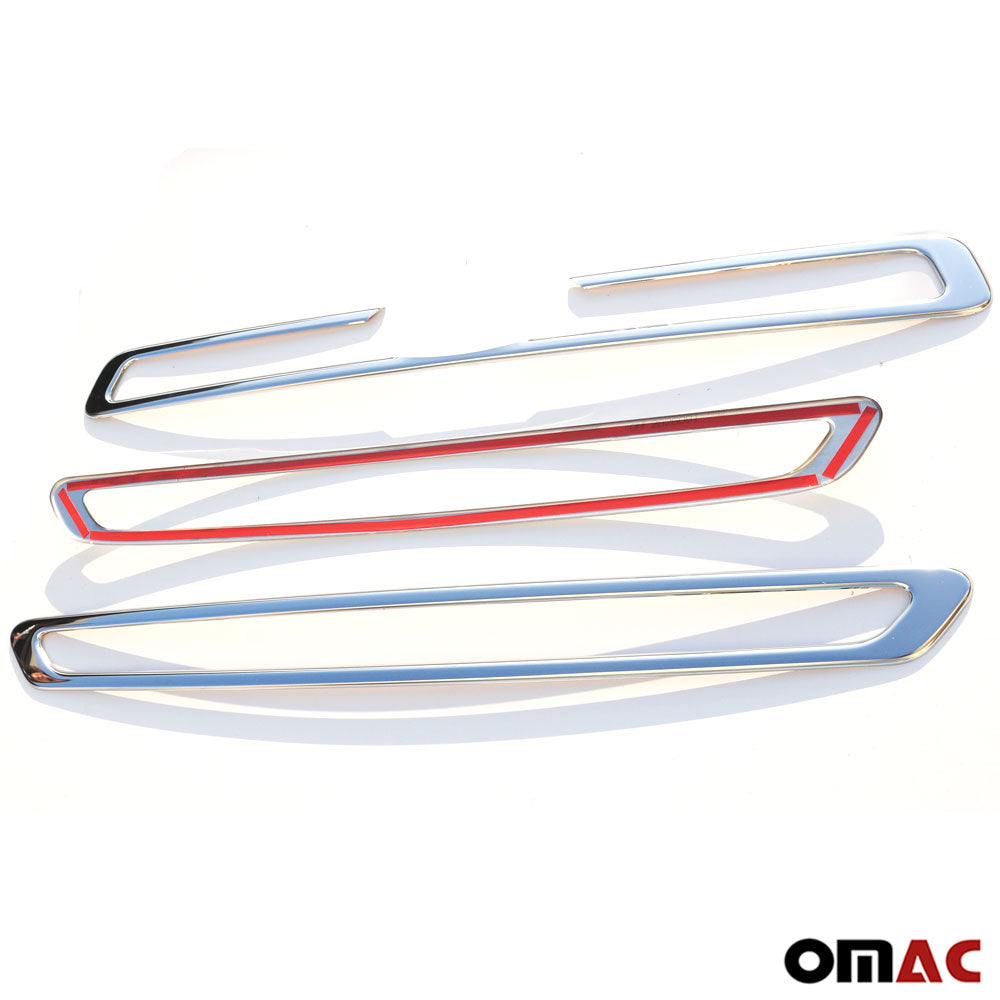OMAC Front Bumper Grill Trim Molding for Ford Transit 150 250 350 2015-2020 Steel 3x 2626081