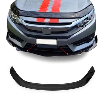 2016-2021 Honda Civic Front Bug Shield Hood Deflector 1 Pc Smoke