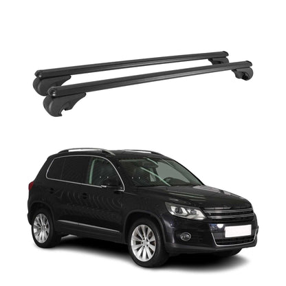 2012-2017 VW Tiguan Roof Rack Cross Bars Black