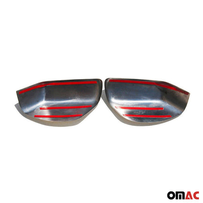OMAC Fits Range Rover 2007-2012 Stainless Steel Chrome Side Mirror Cover Cap 2 Pcs 6004111