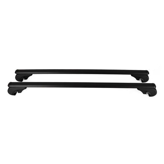 OMAC Lockable Roof Rack Cross Bars Luggage Carrier for Jeep Compass 2017-2024 Black 17039696929MB