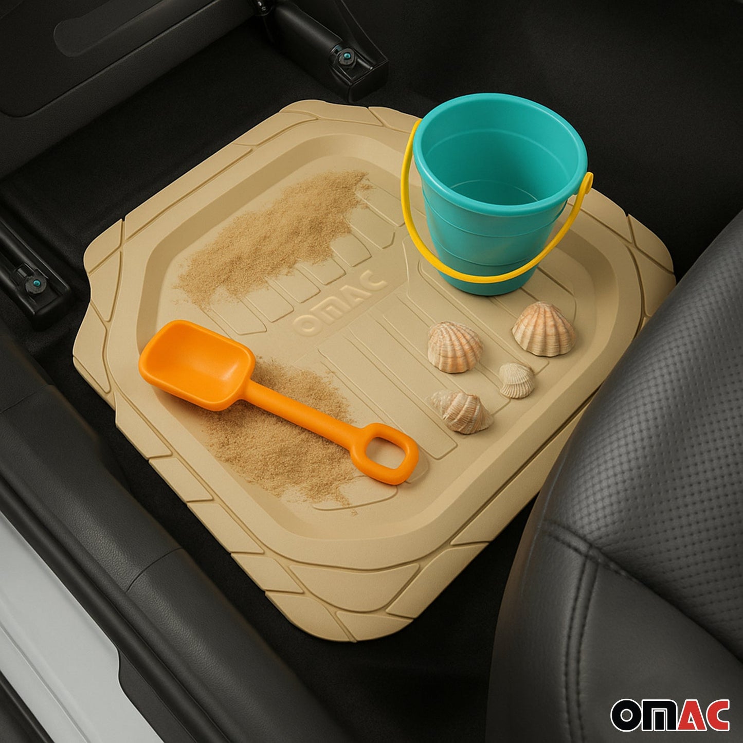 Hyundai Tucson Heavy Duty Trim to fit Floor Mats Liner Tan All Weather 4Pcs