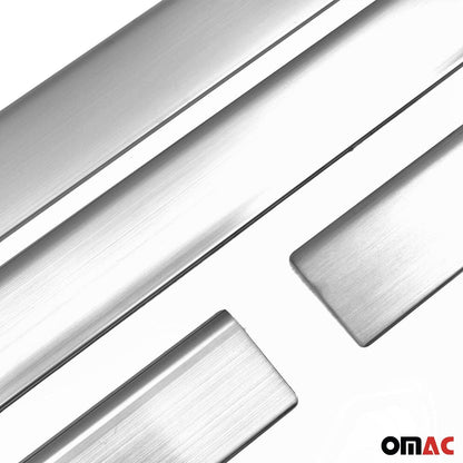 OMAC Door Sill Scuff Plate Scratch Protector for Ford Focus 2000-2004 Sport Steel 4x 2601091S