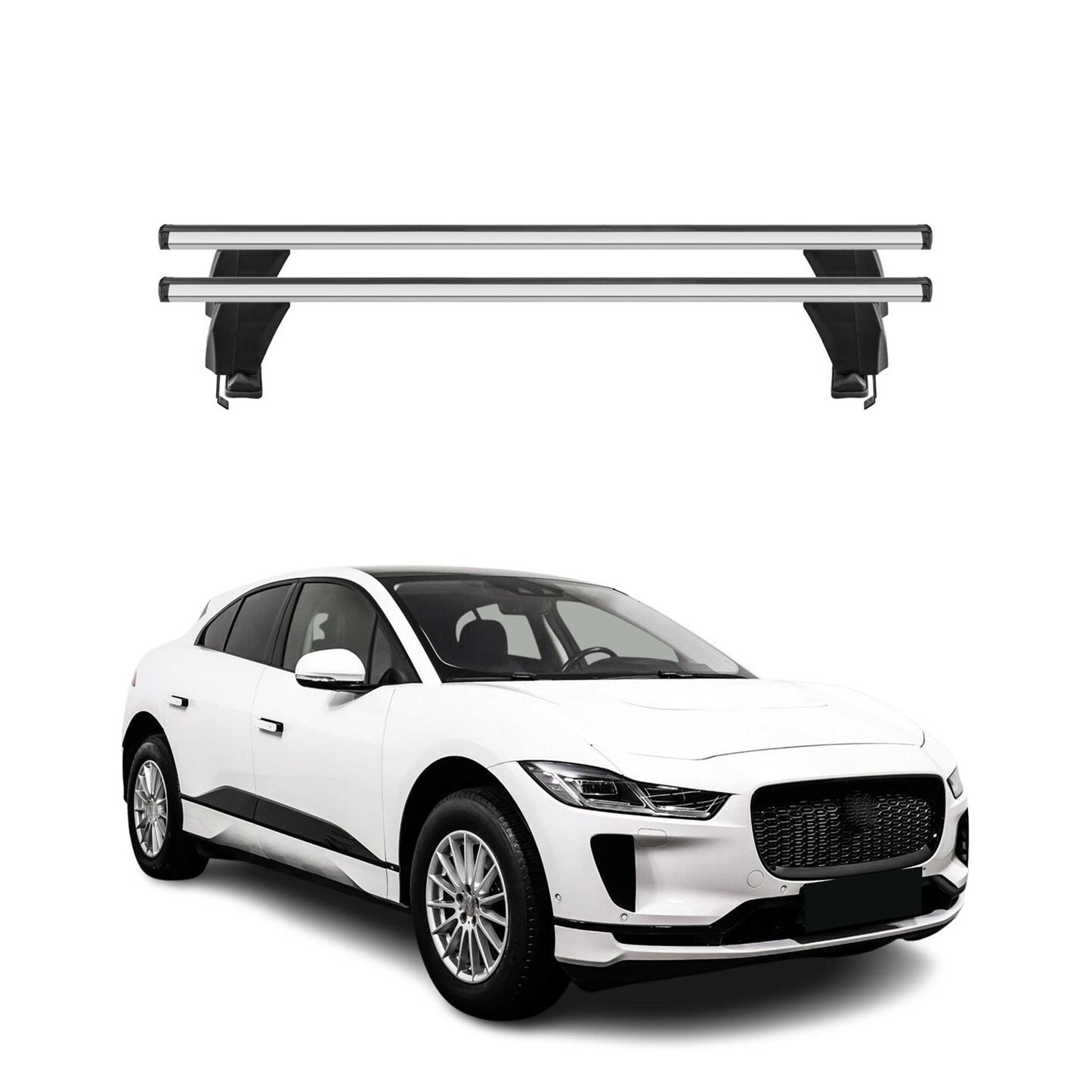 2019-2025 Jaguar I-Pace Roof Rack Cross Bars Silver