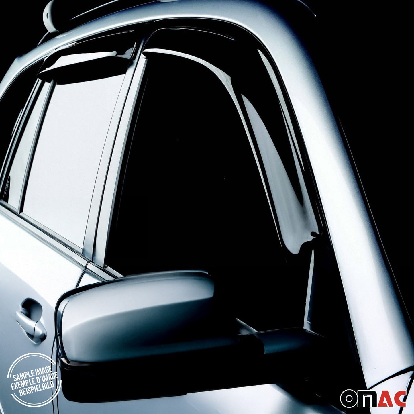 2014-2018 Kia Forte Window Visor Vent Rain Deflector 4Pcs Smoke