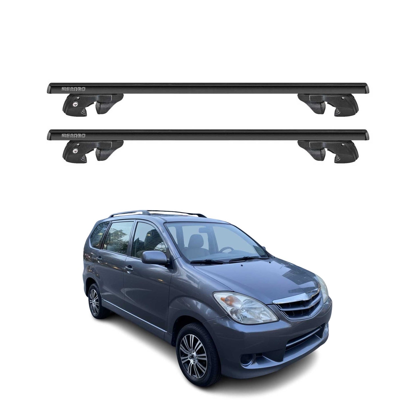 2011-2021 Toyota Avanza Roof Rack Cross Bars Black